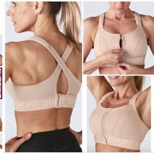SHEFIT Ultimate Sport Bra High Impact in‎ Sandstorm Size 6 Luxe plus Size